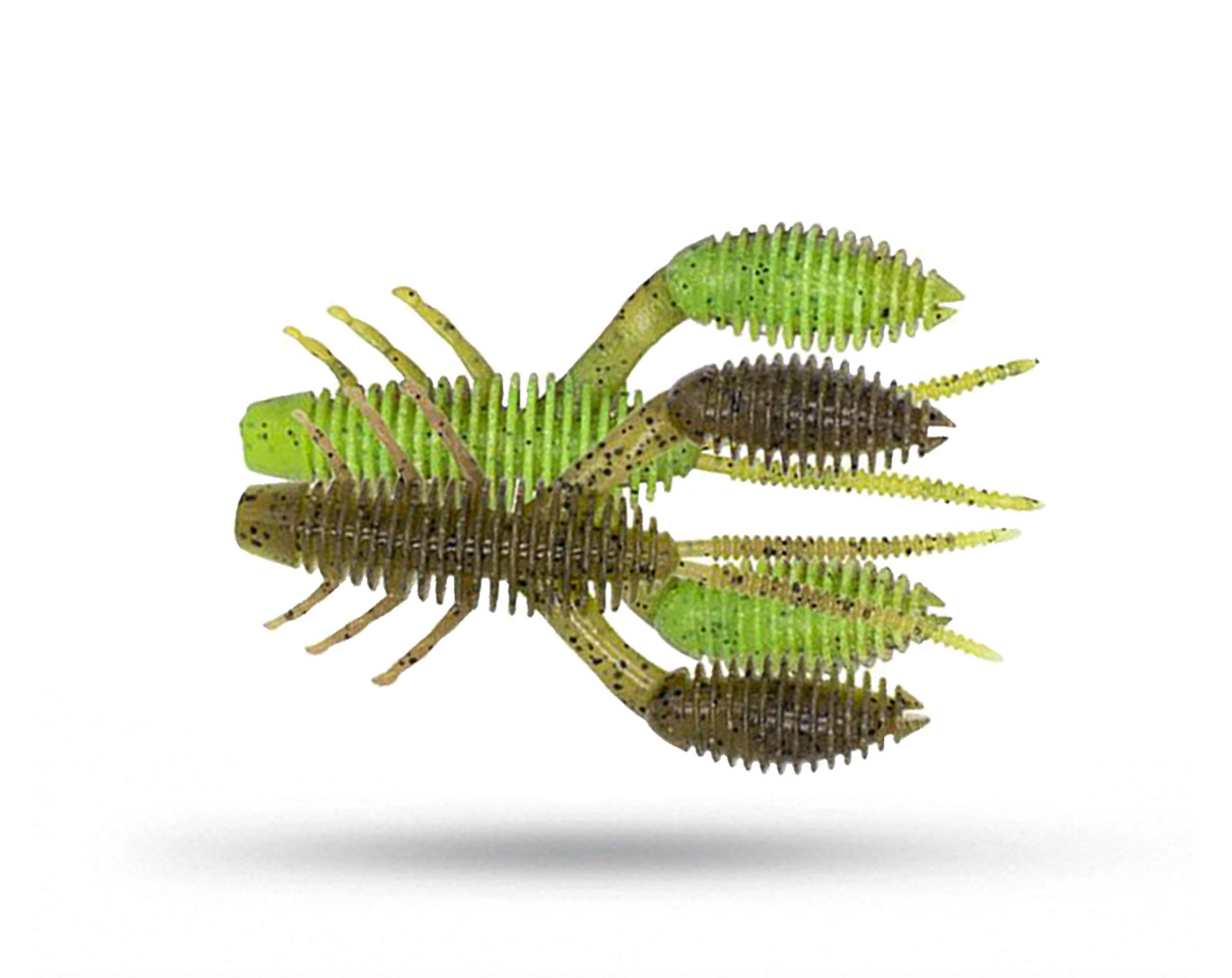 Geecrack Bellows Craw 3,5 - Green Pumpkin Chartreuse